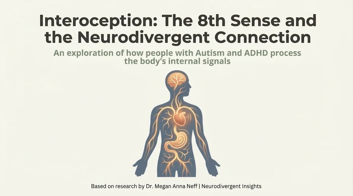 Interoception: The 8th Sense and the Neurodivergent Connection — how autistic and ADHD individuals process the body's internal signals