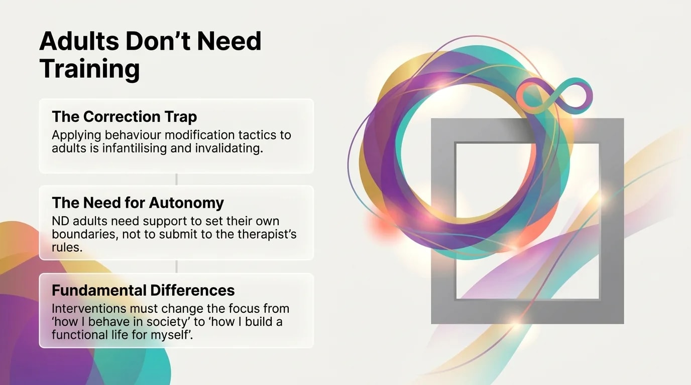 Adults don't need training