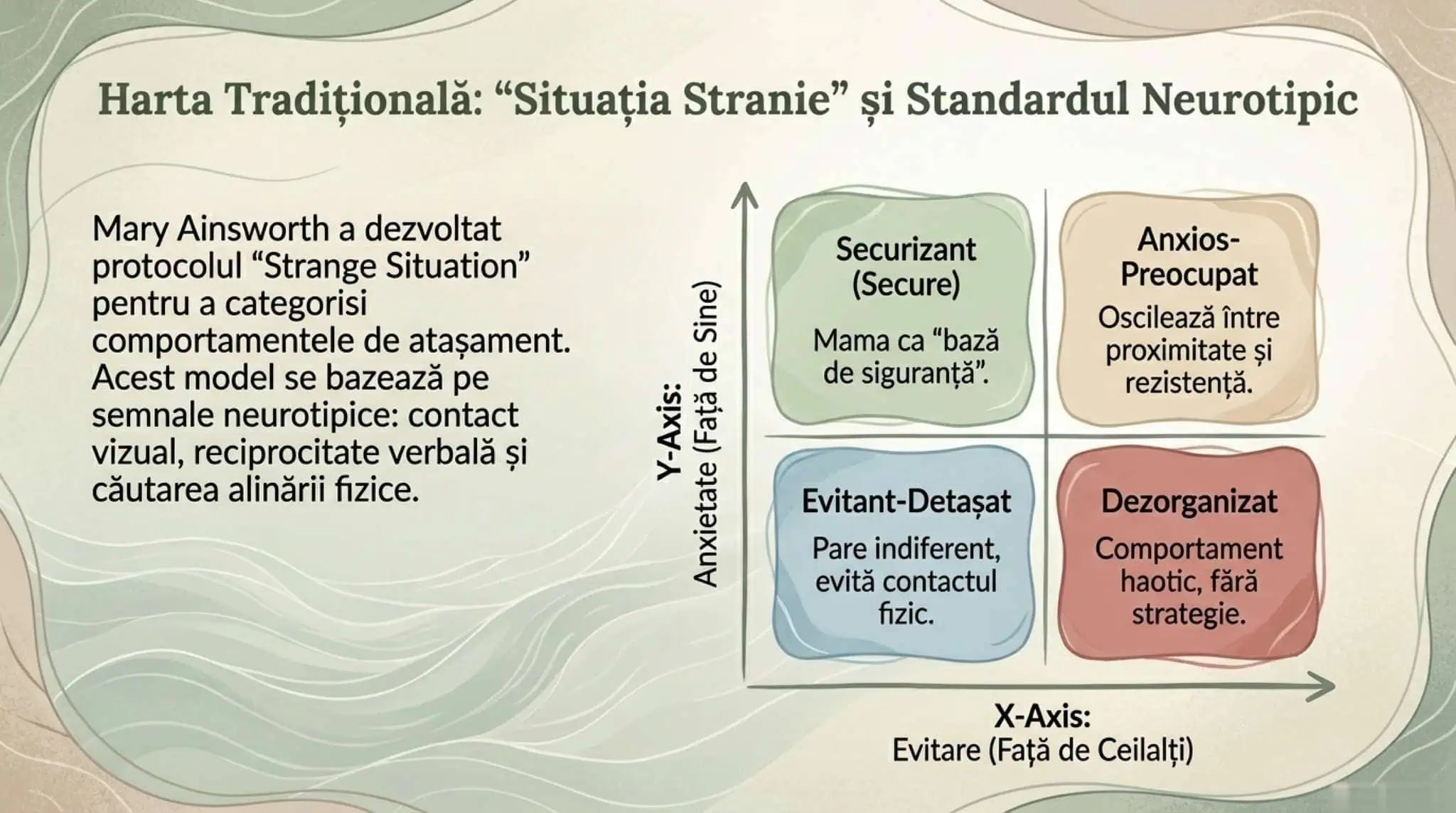 Cele patru stiluri de atașament neurodivergent — prezentare generală