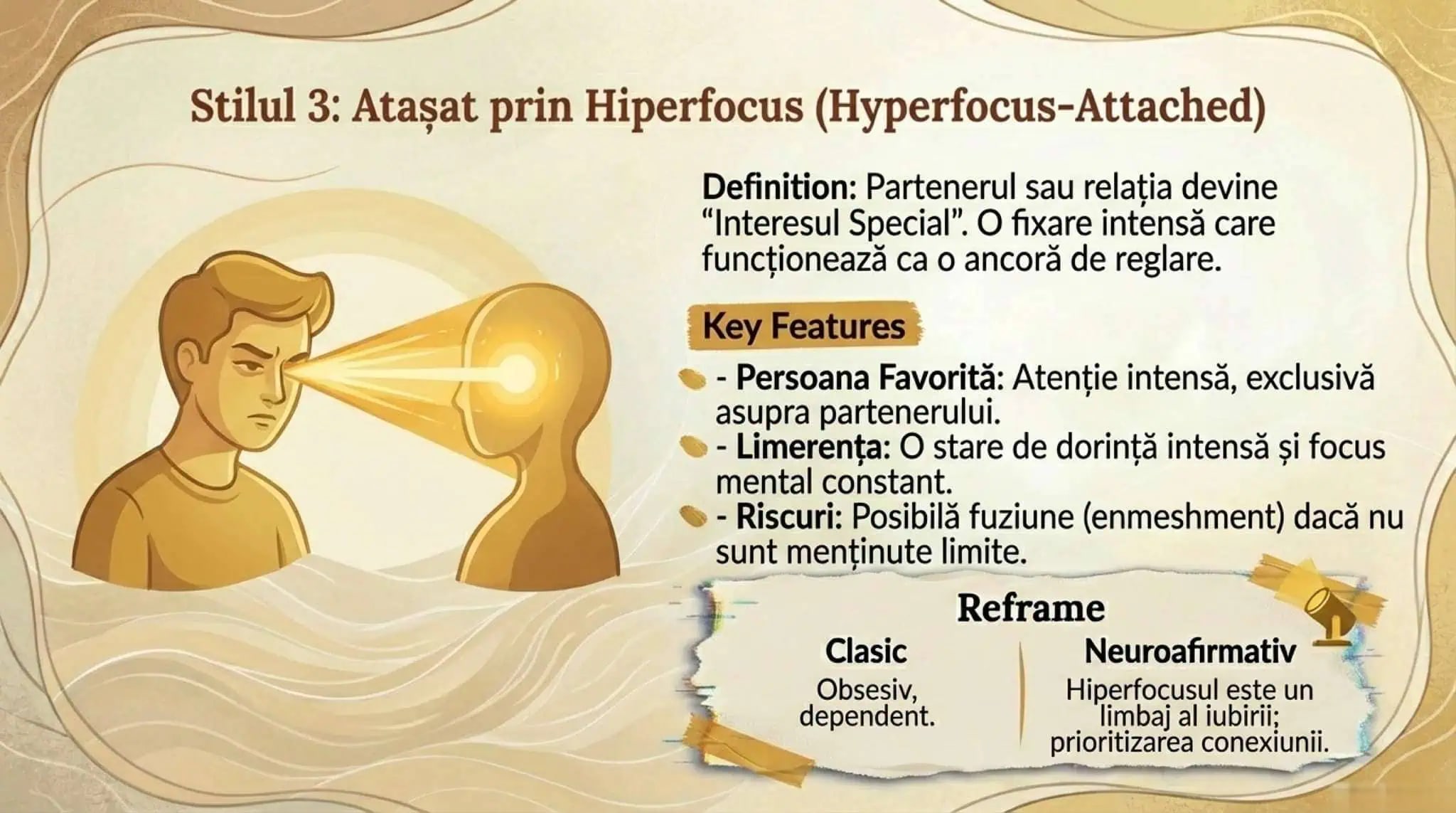 Stilul 3: Atașat prin Hiperfocus