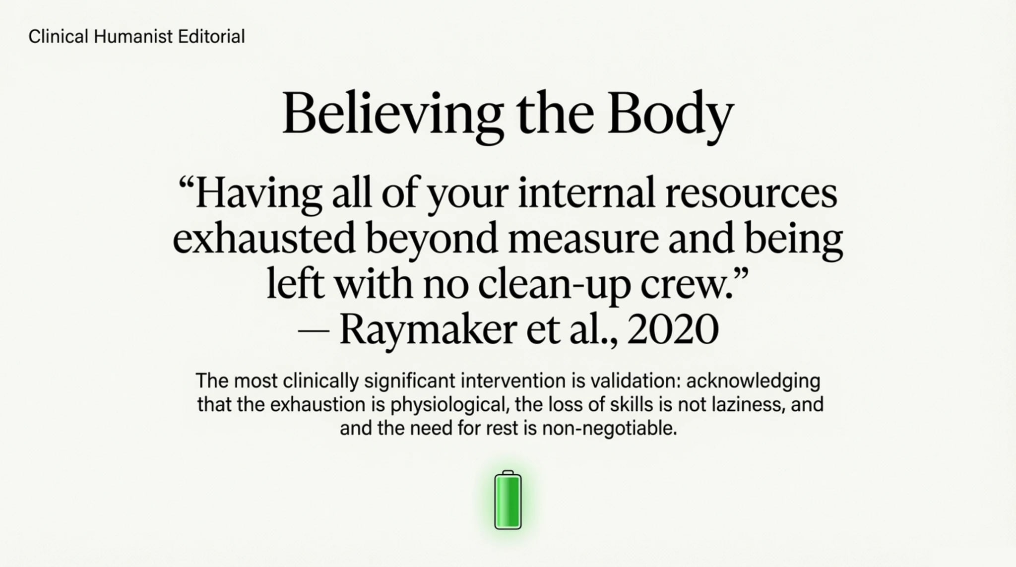 The role of interoception in neurodivergent burnout: disconnection from internal body signals