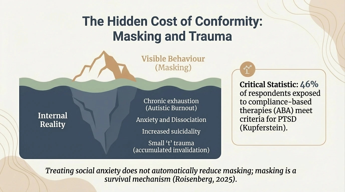 Interoceptive profiles: hyposensitive (signals on mute), hypersensitive (chronic alert), discrimination difficulties (sensory confusion)
