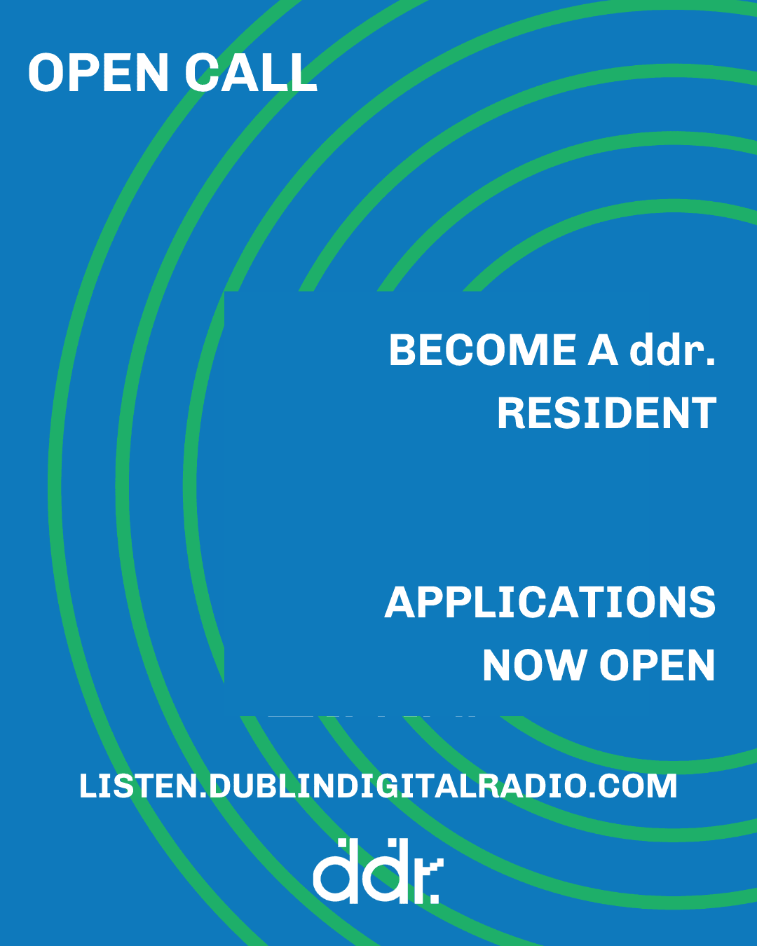 OPEN CALL: Become a ddr. resident. New radio show applications are officially open!