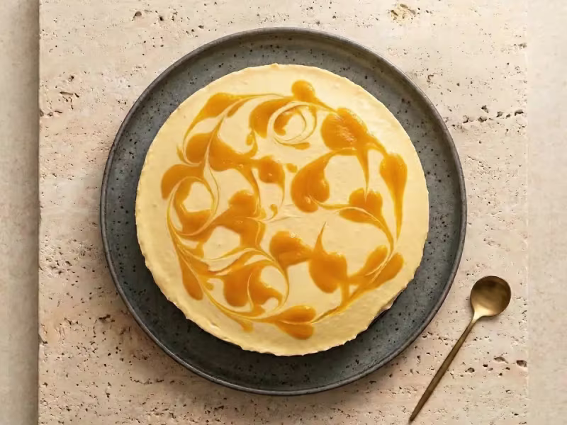 Mango Cheesecake uden Bagning
