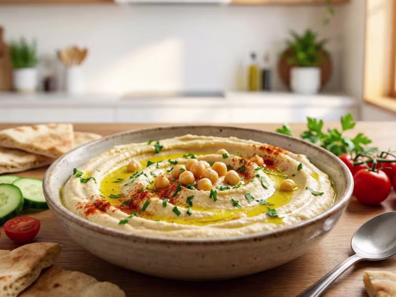 Sốt Hummus Cổ Điển Sánh Mịn