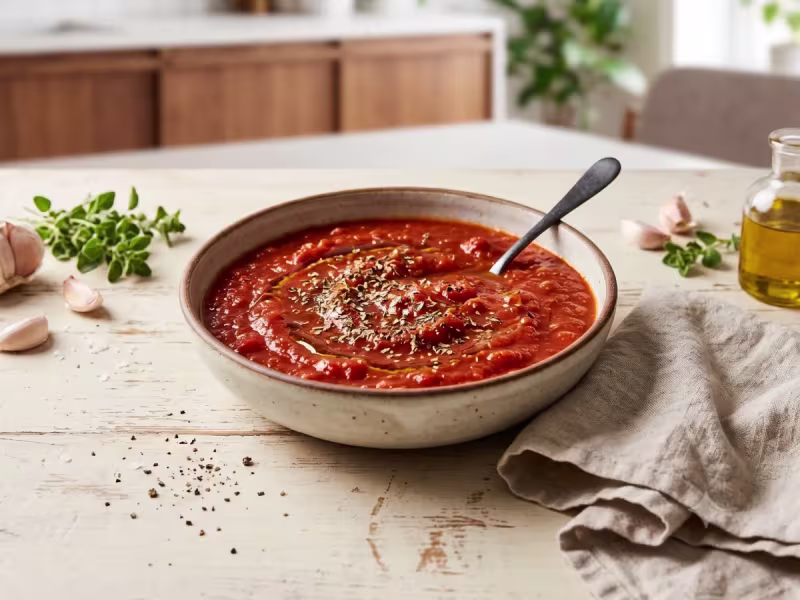 Salsa para Pizza Casera al Estilo Italiano
