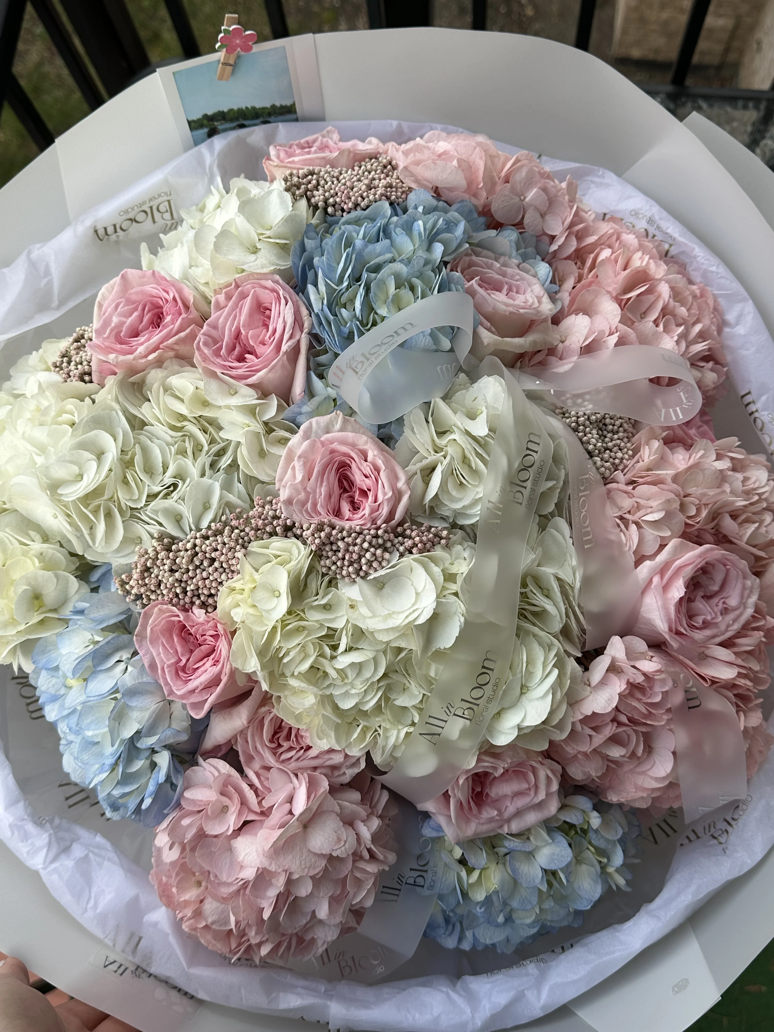 Pastel Hydrangea & Rose Mix
