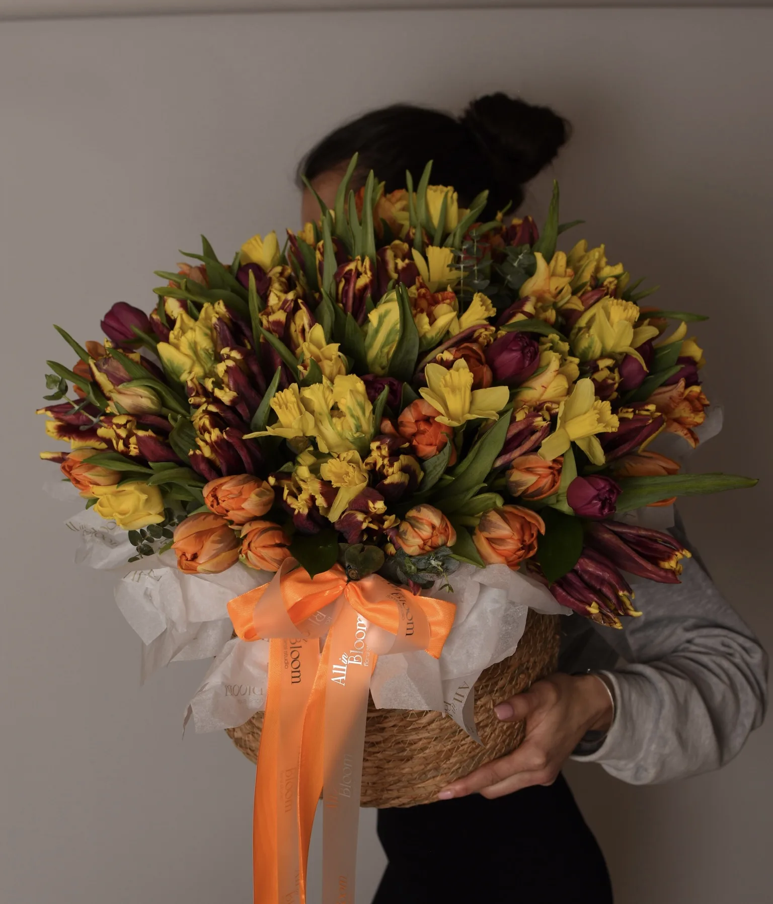 Parrot Tulip Garden Basket