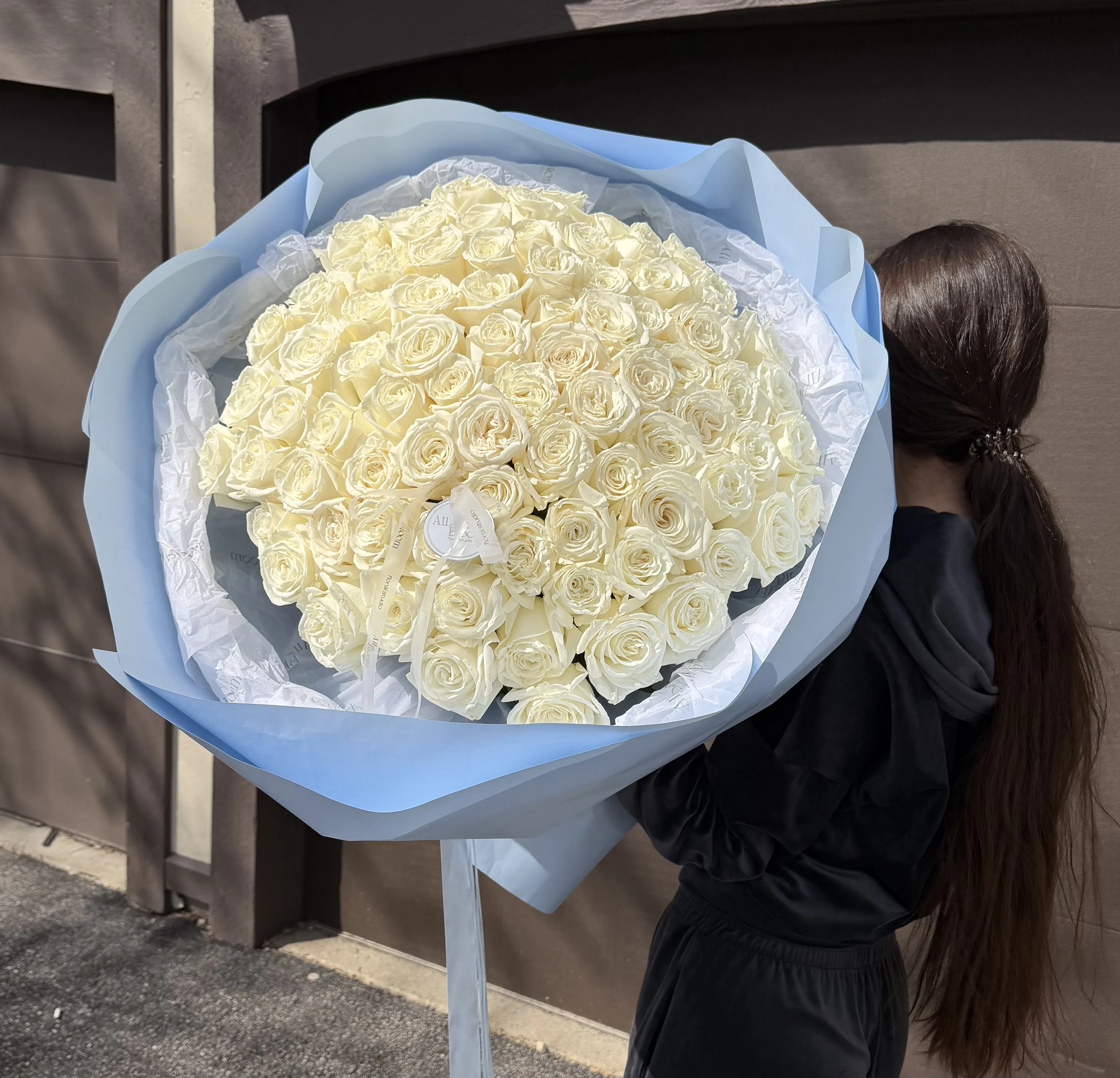 100 Playa Blanca Peony-Style Roses – Cloud of Pure Elegance