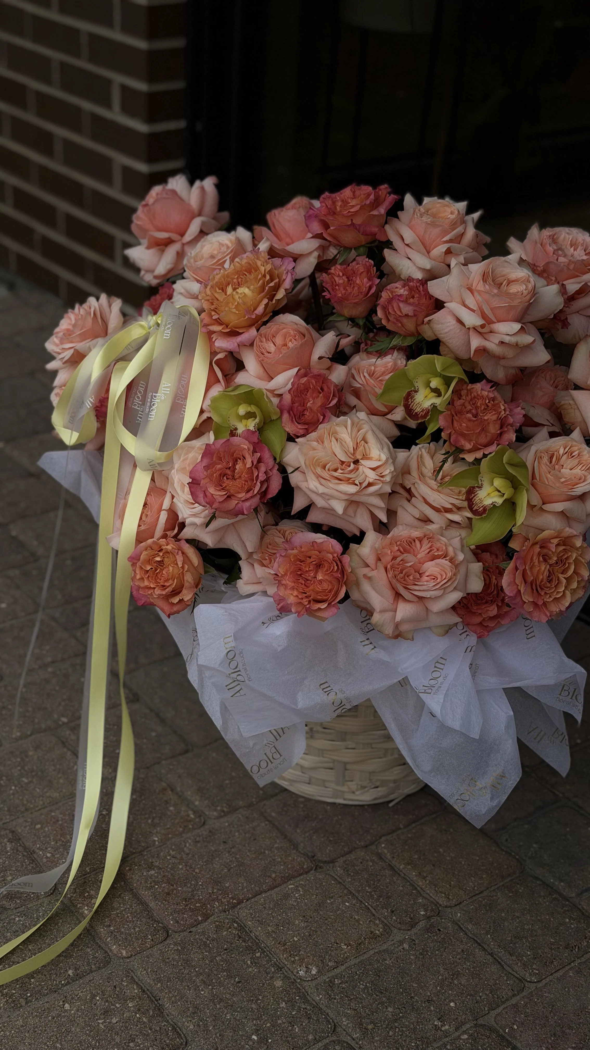 French Rose Garden Basket