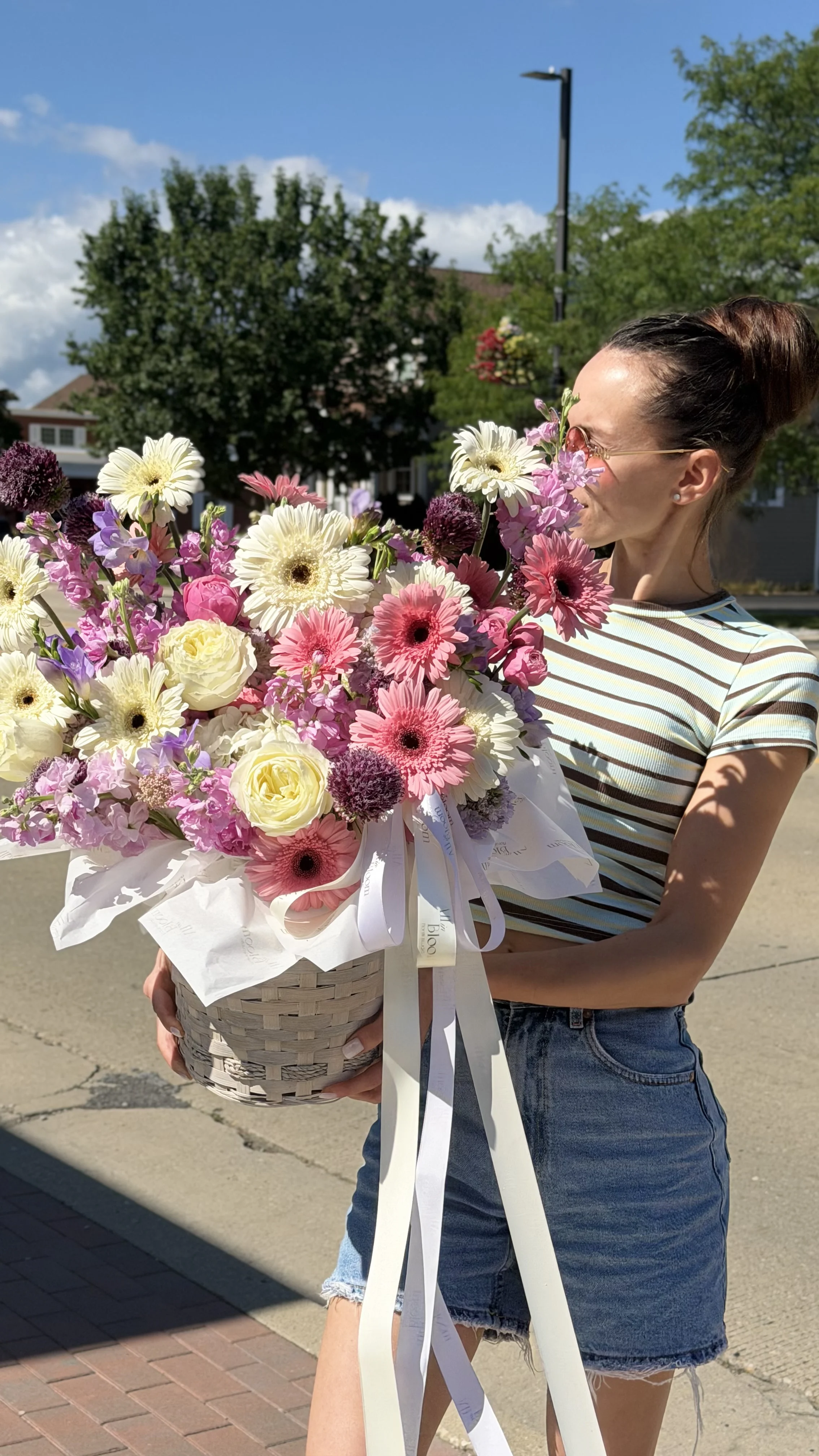 Pastel Garden Basket