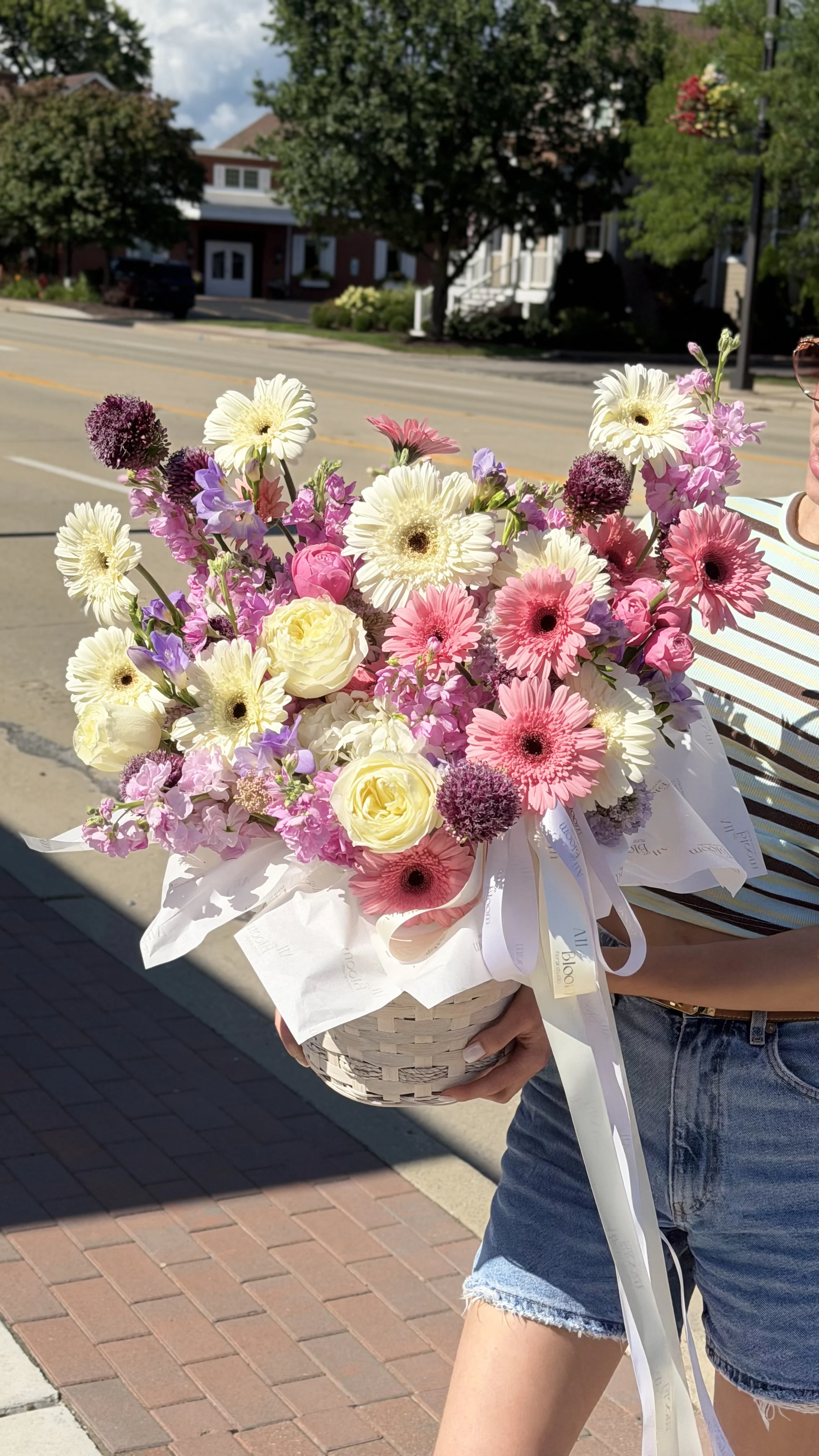 Pastel Garden Basket