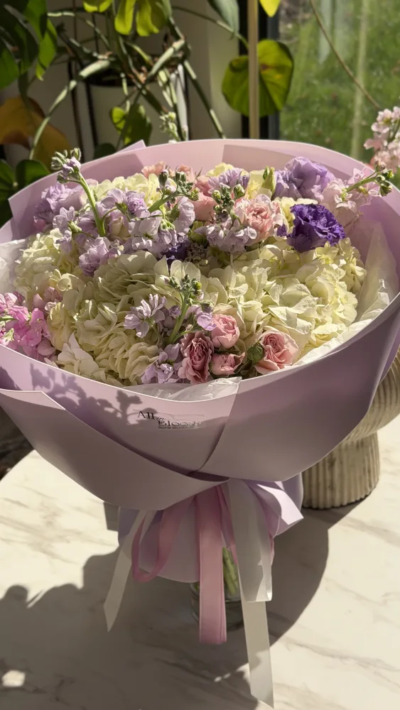 Lavender Pastel Garden Bouquet