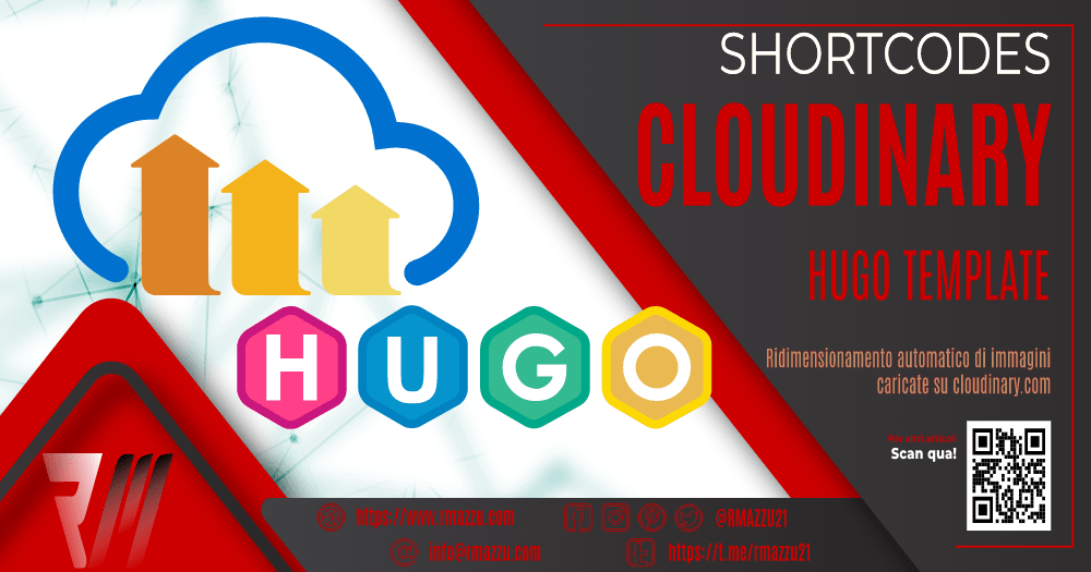 Come impostare il template di GoHugo per includere automaticamente le immagini dal Cloudinary