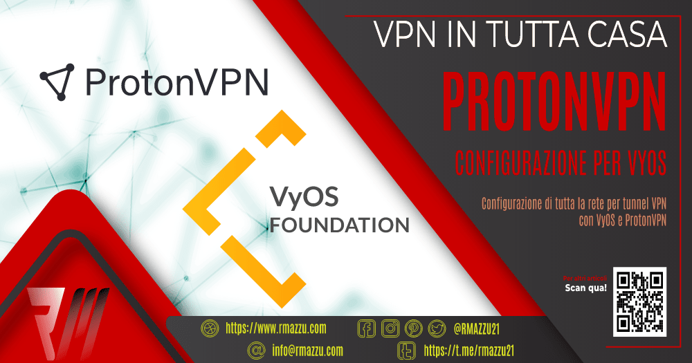 Configurazione di VyOS per connessione a protonvpn come client openvpn