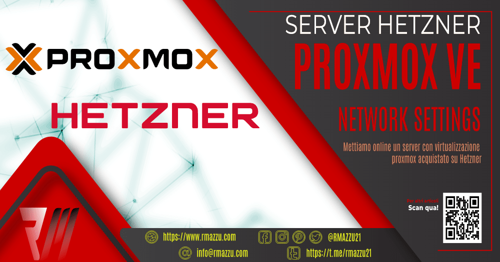 Configurazione network server Hetzner