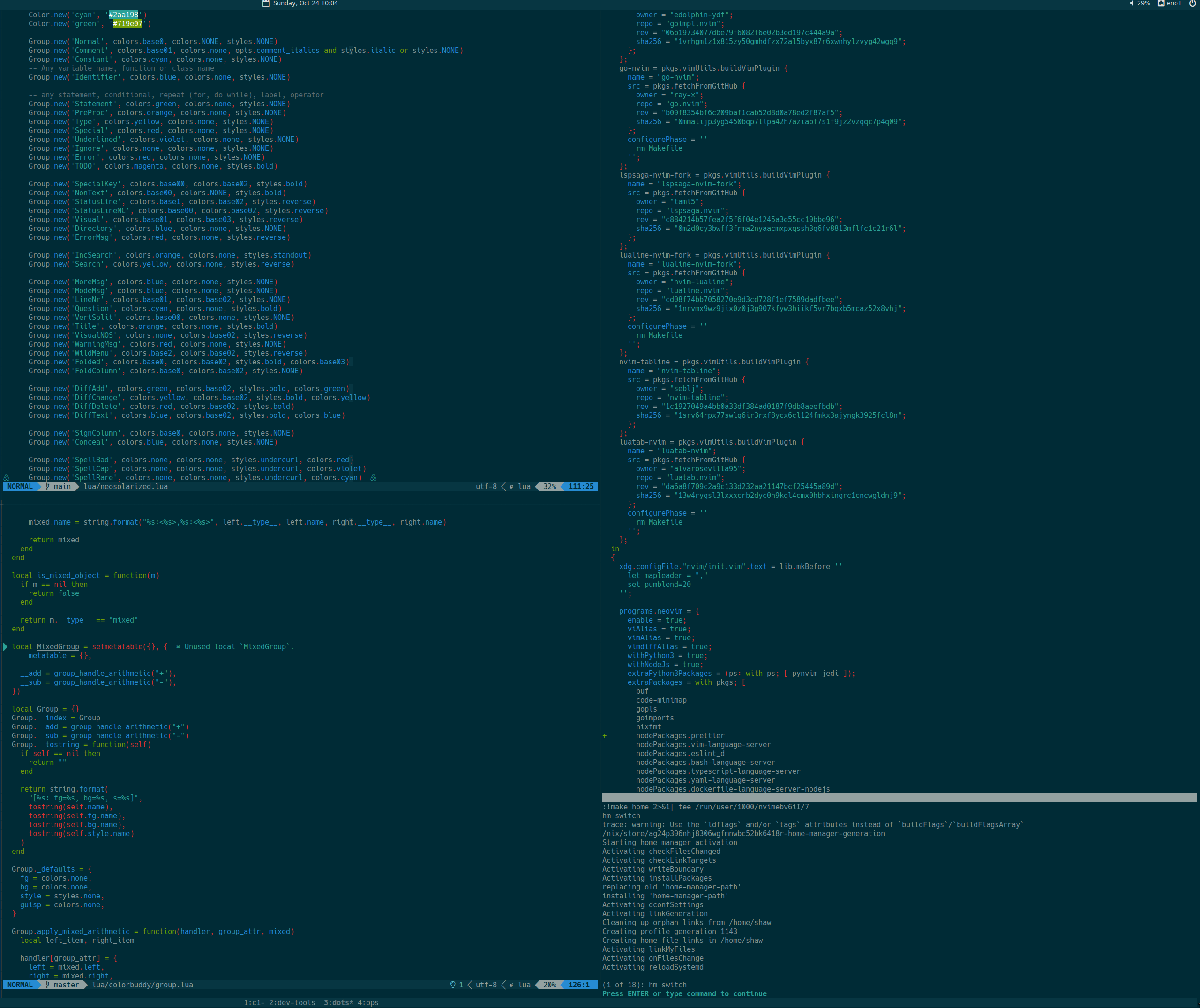 Neosolarized colorscheme for neovim