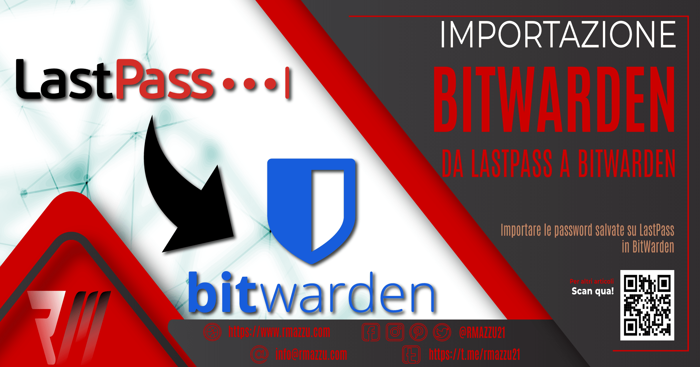 Esportiamo le nostre password dal password manager Lastpass e importiamole in BitWarden in pochi e semplici passaggi.