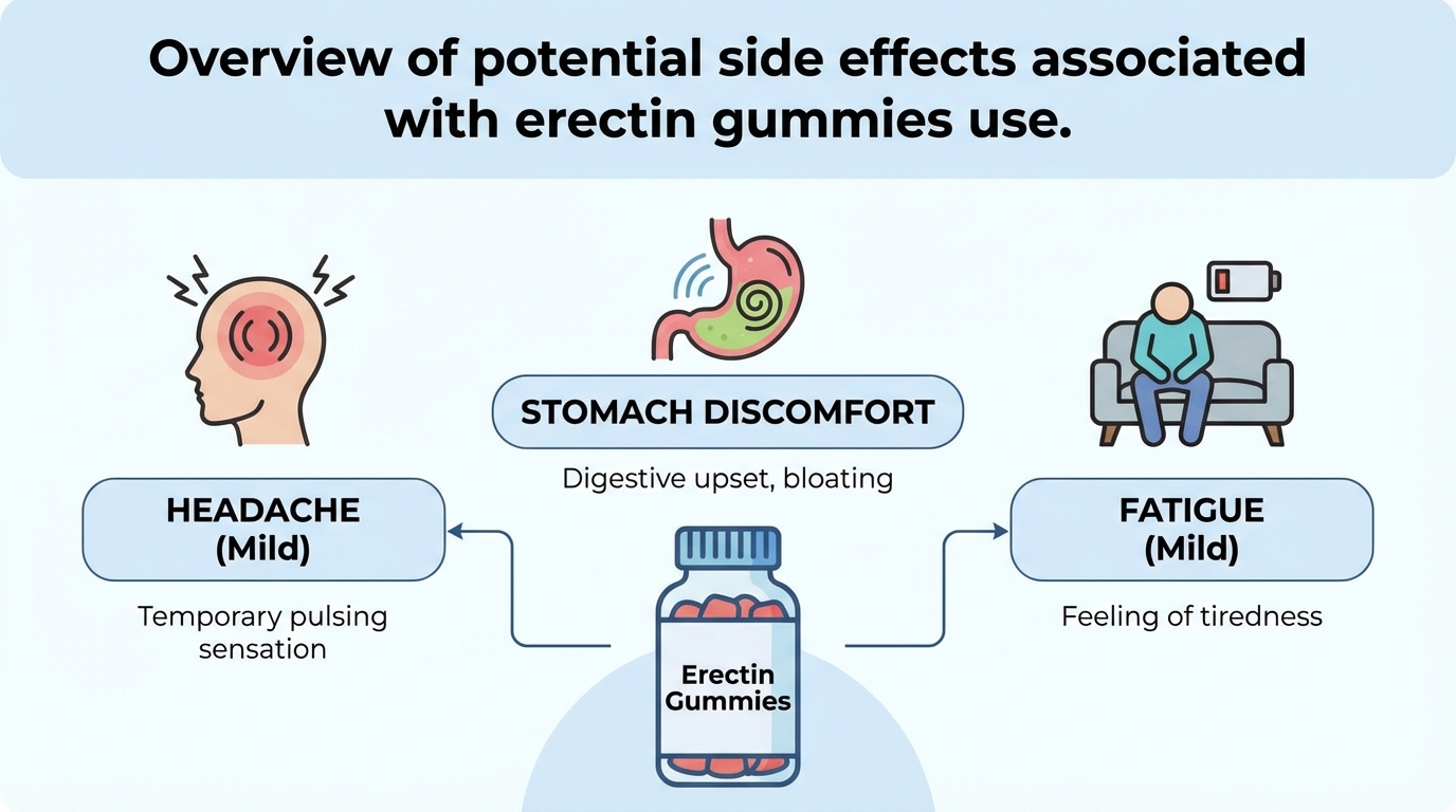 Common side effects of erectin gummies illustrated