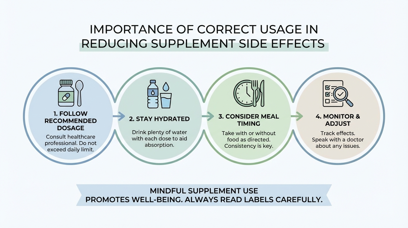 User following supplement safety guidelines before use