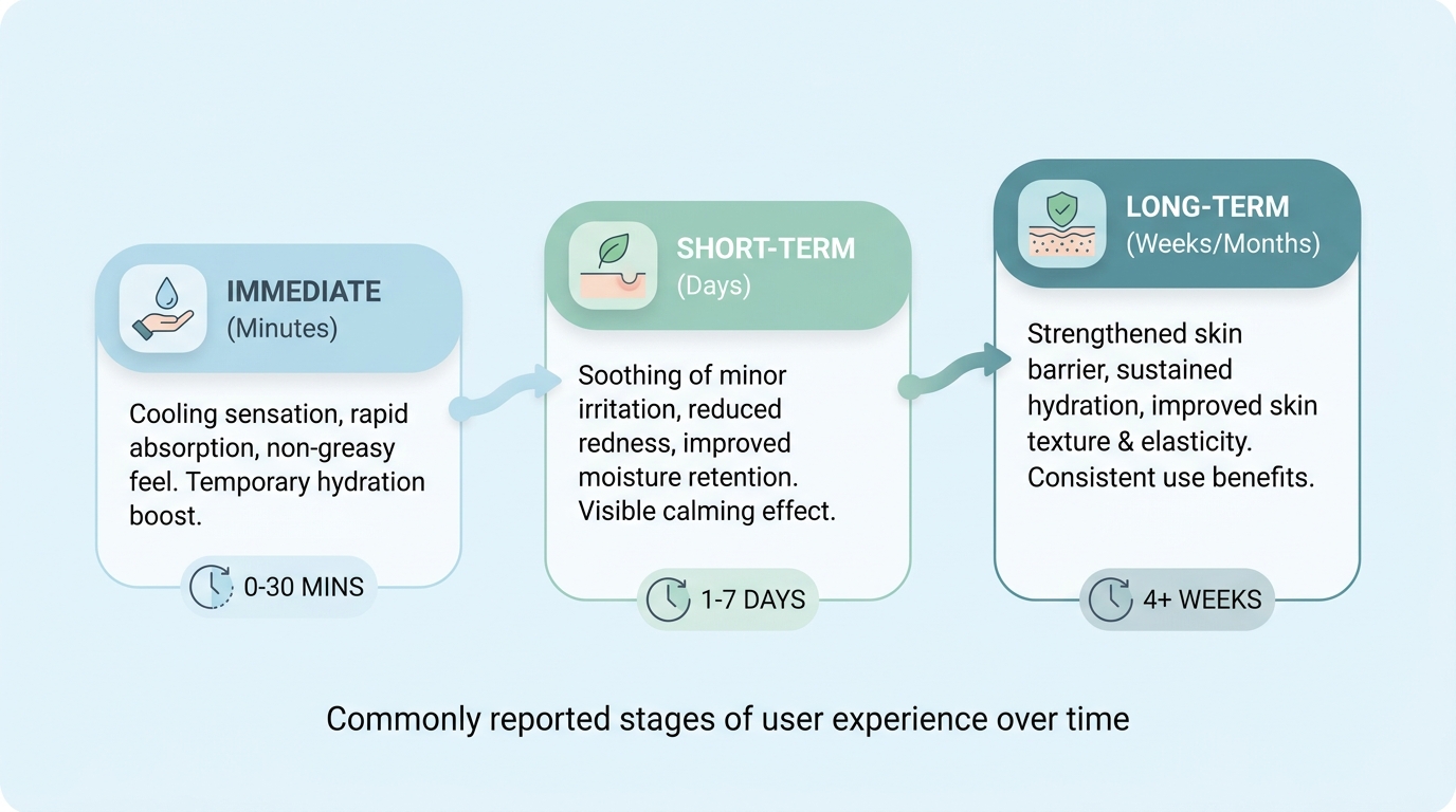 Timeline of reported ProSolution Gel results