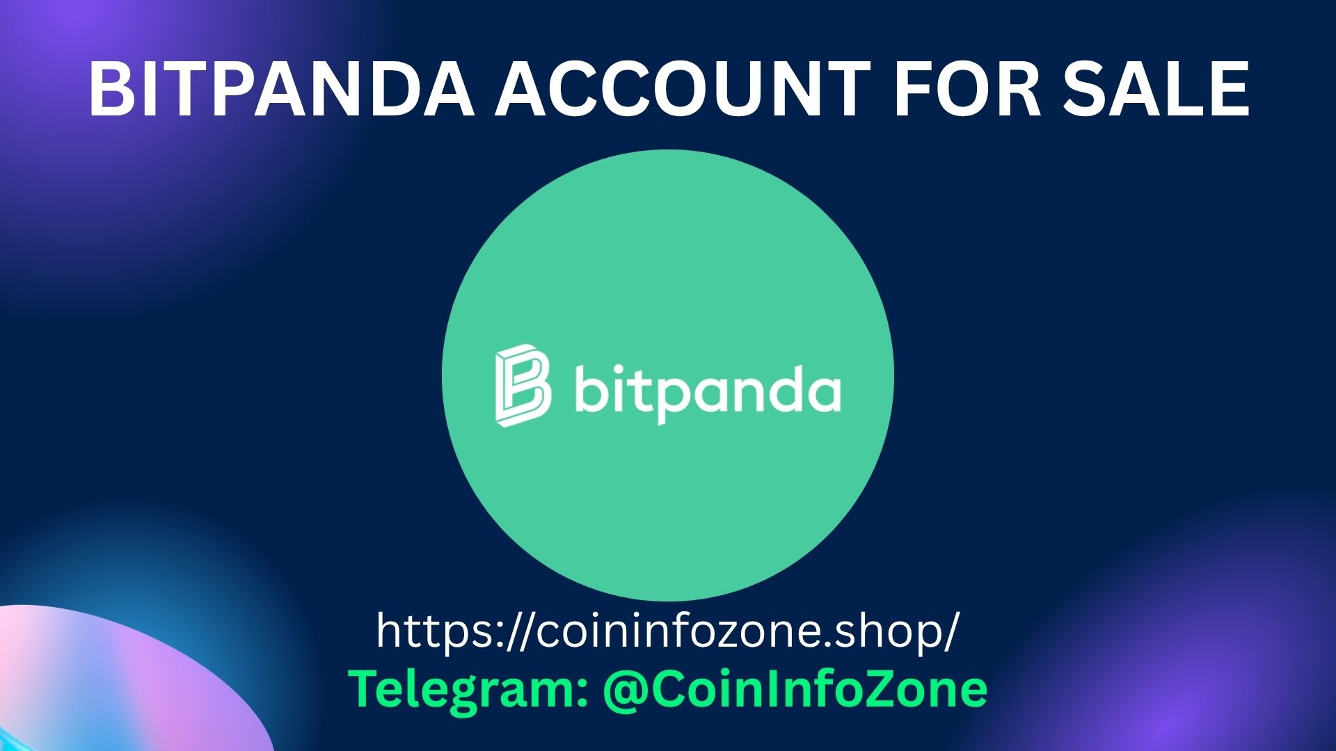 Bitpanda Account For Sale