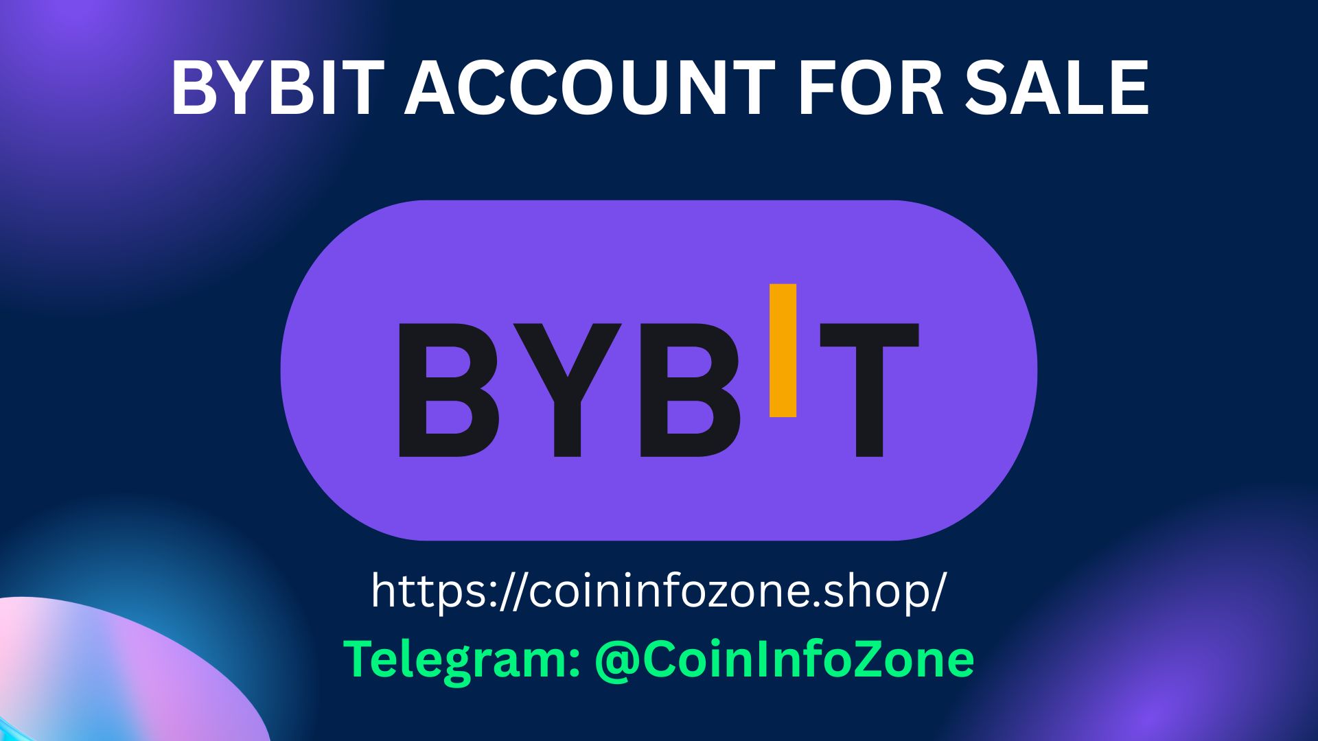 Bybit Account For Sale