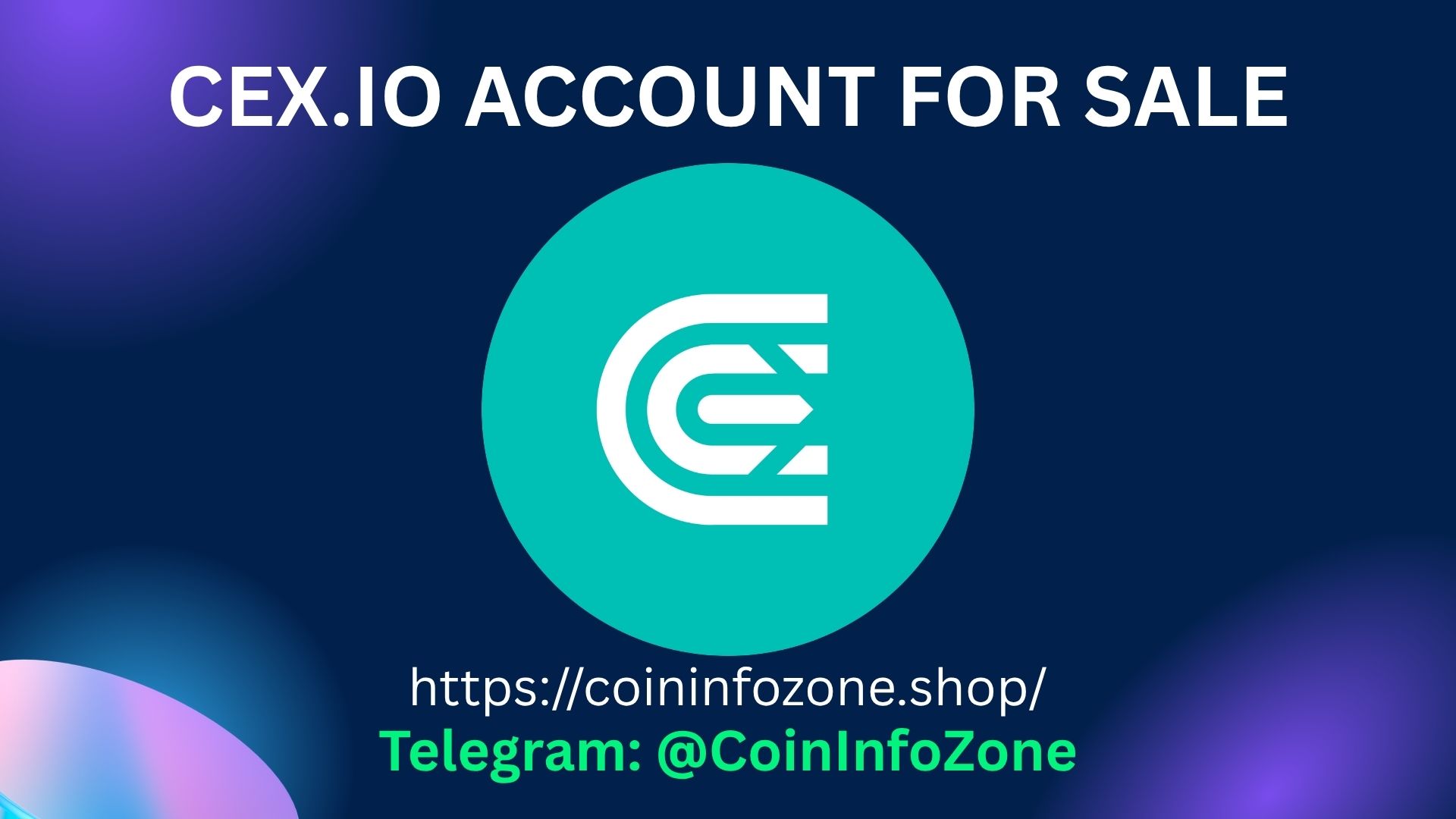 CEX.IO Account For Sale