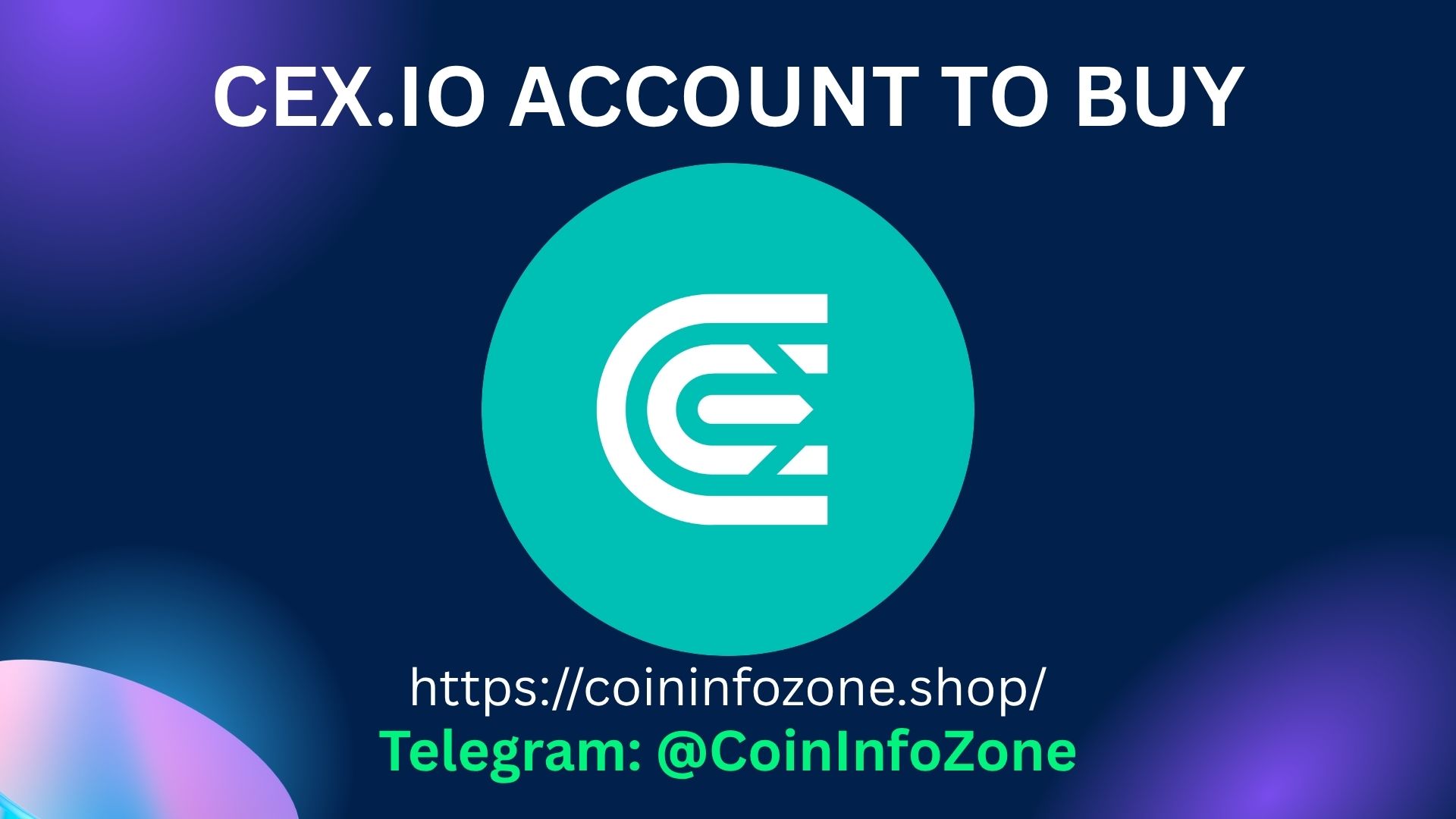 CEX.IO Account To Buy