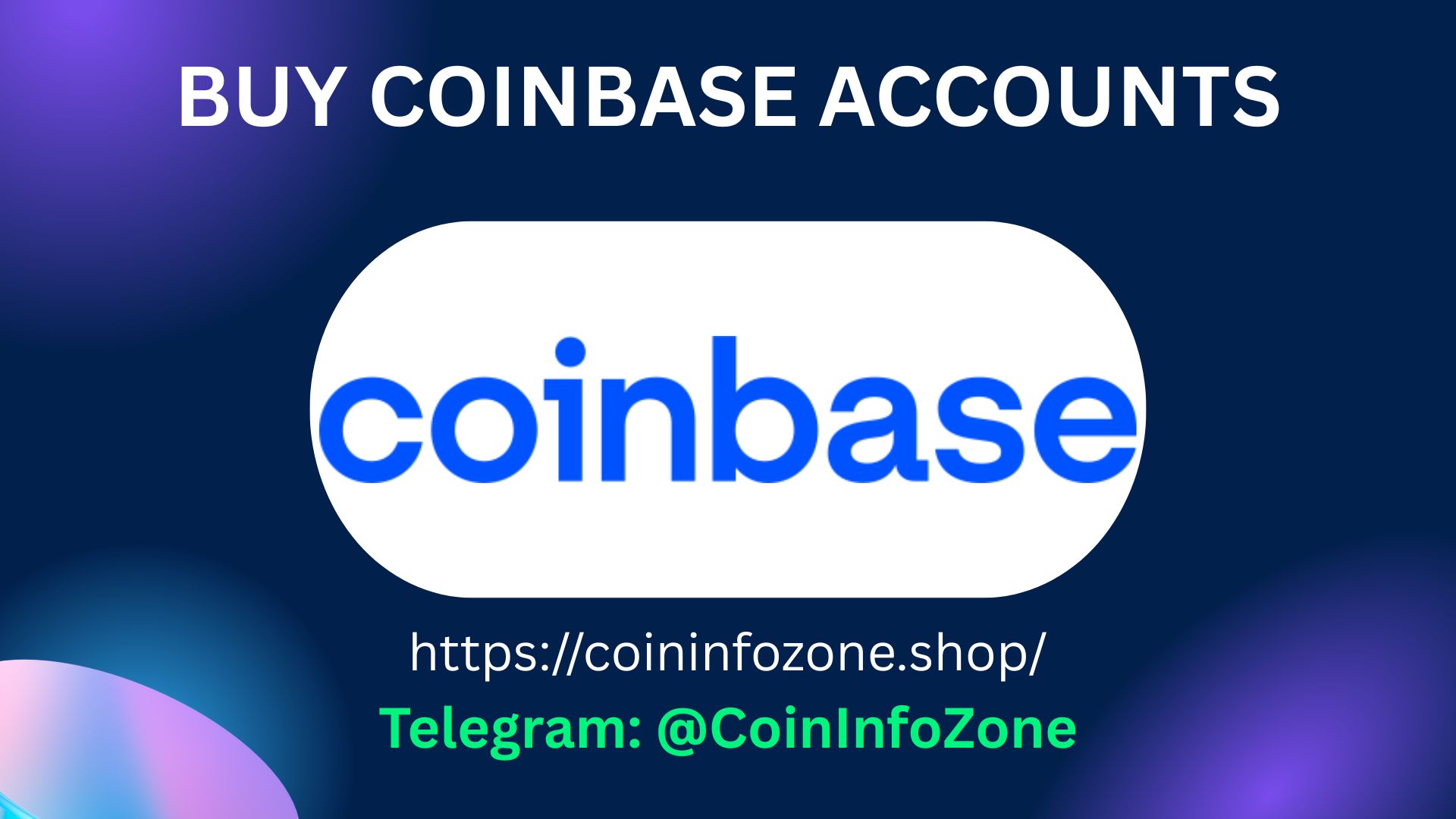 Buy Coinbase Accounts