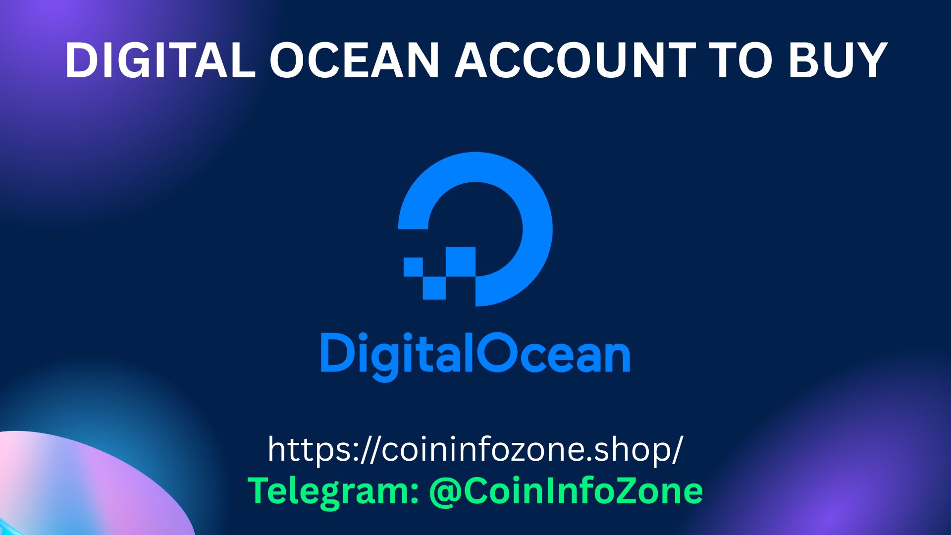 Digital Ocean Account To Buy