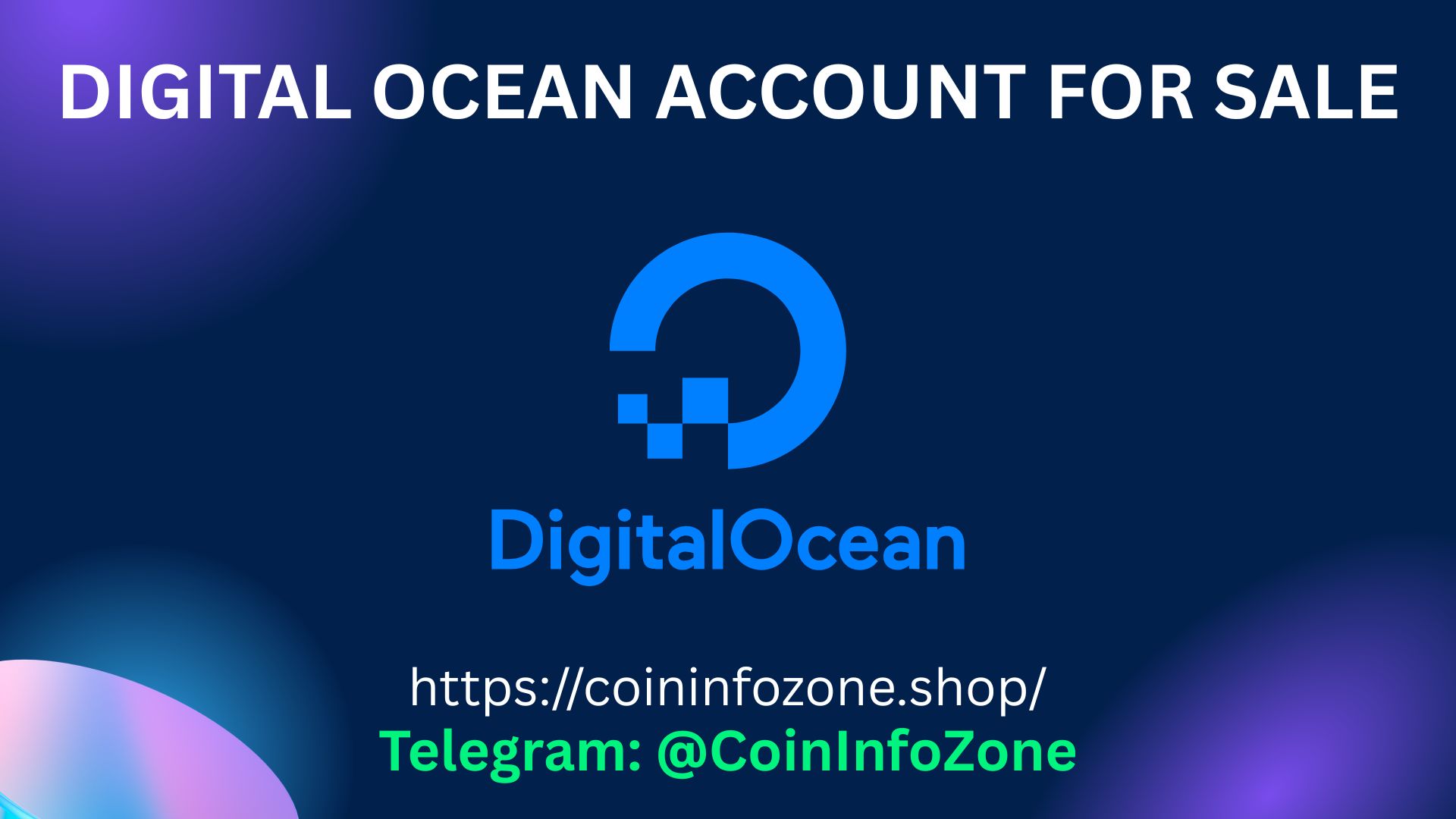 Digital Ocean Account For Sale