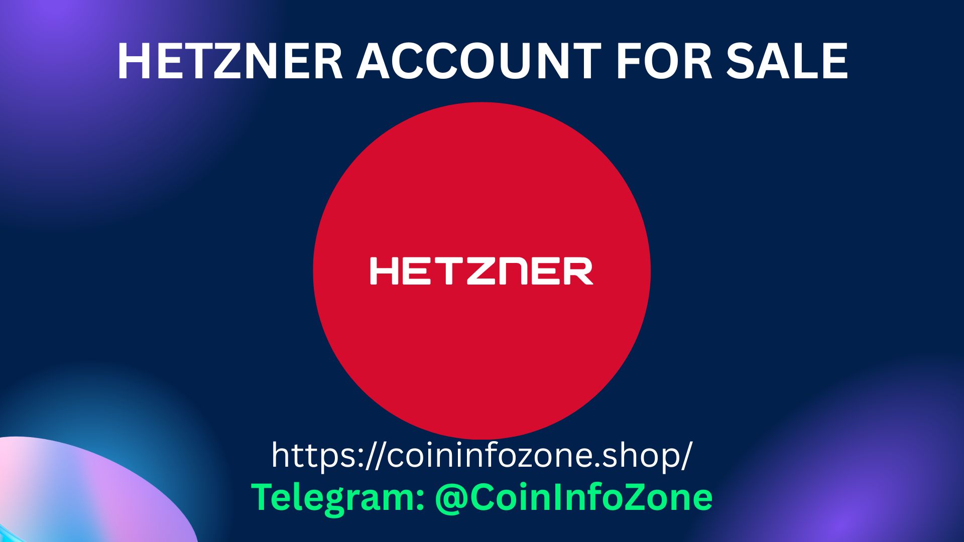 Hetzner Account For Sale