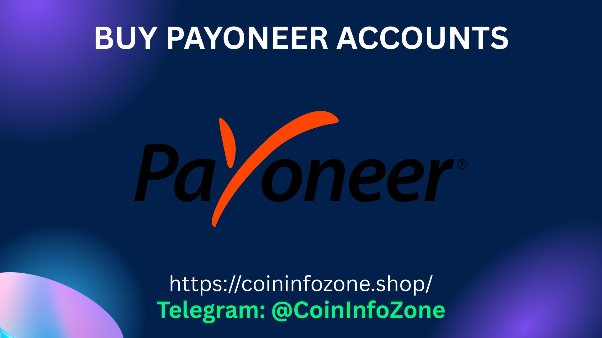 Buy Payoneer Accounts