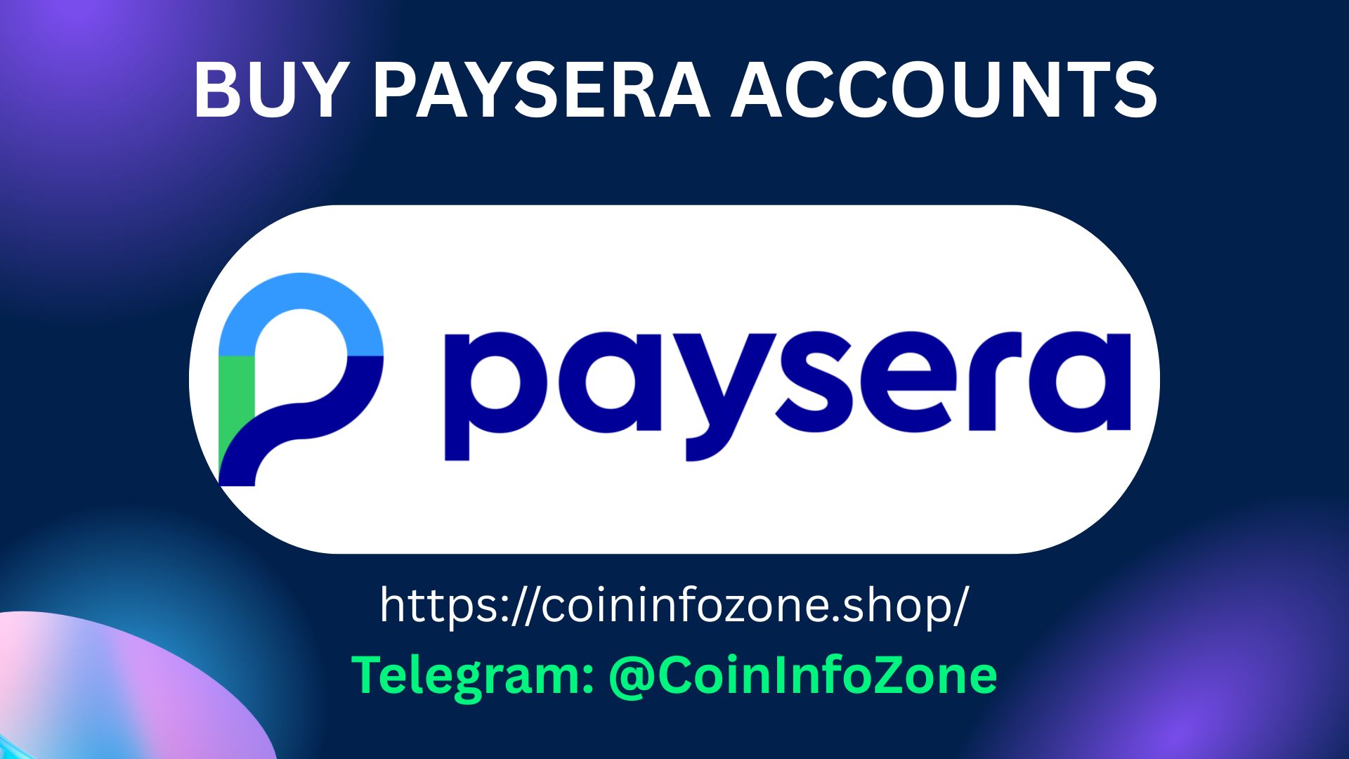 Buy Paysera Accounts
