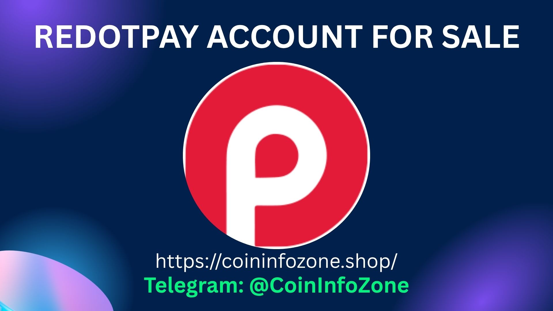 Redotpay Account For Sale