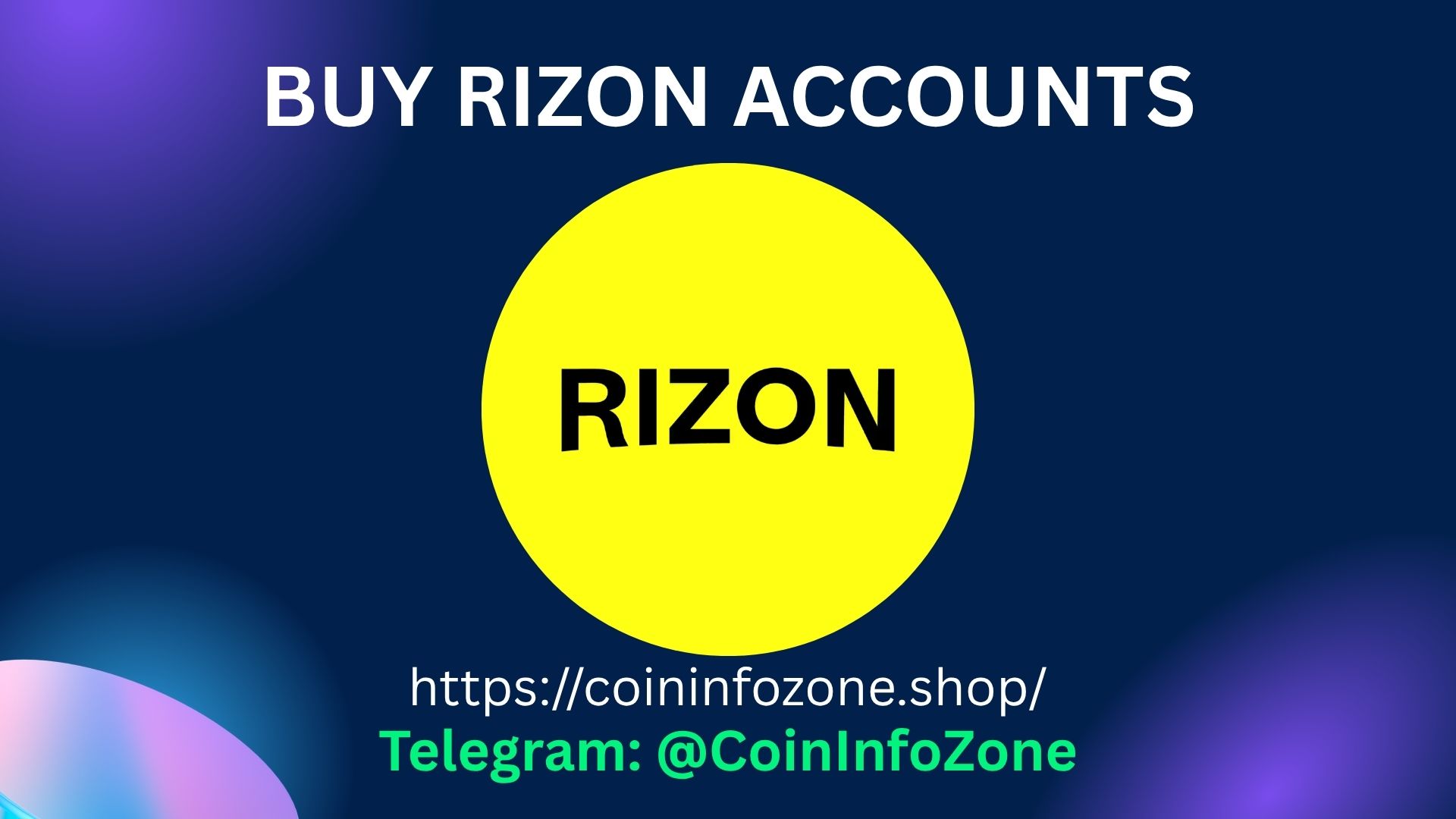 Buy Rizon Accounts