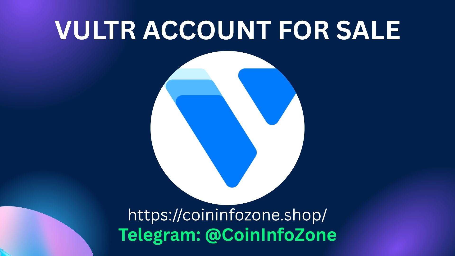 Vultr Account For Sale