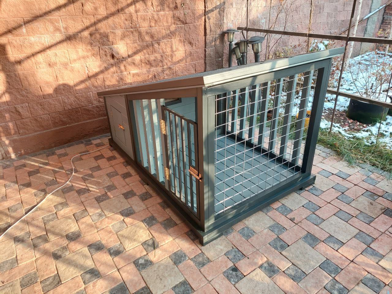 Комбо будка-вольер - фото 2