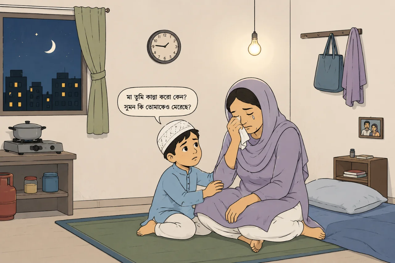 বাংলা অনুগল্প মেঘমুক্ত নীলাকাশ, লিখেছেন সাইফুল ইসলাম