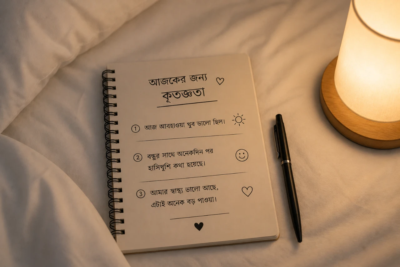 দিনের জন্য কৃতজ্ঞতা প্রকাশ করুন