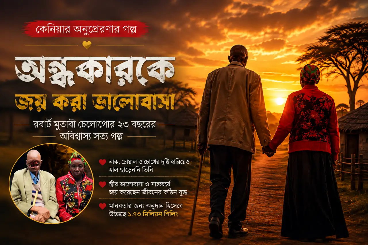২৩ বছরের নীরব যন্ত্রণা ও এক অনড় ভালোবাসা: কেনিয়ার রবার্ট মুতাইয়ের হৃদয়স্পর্শী সত্য গল্প