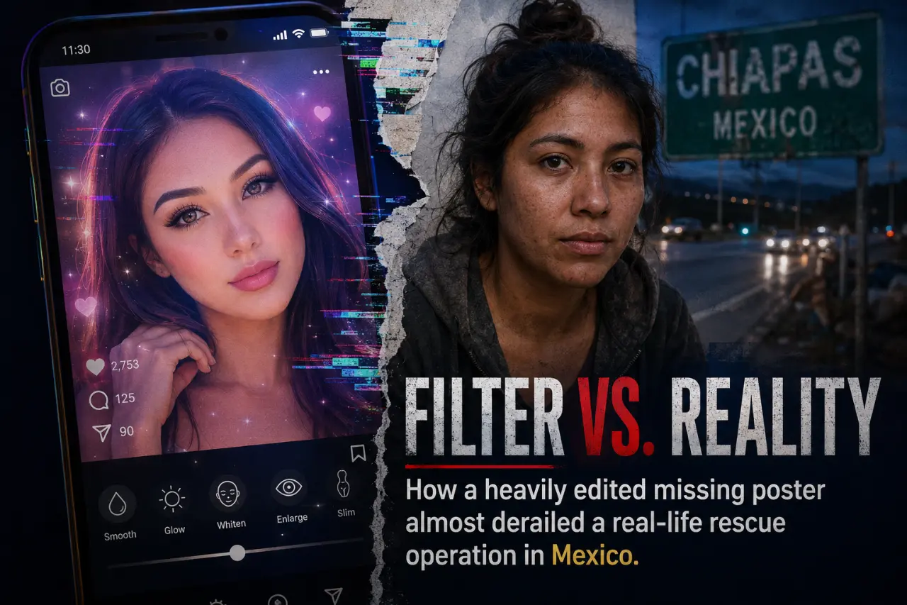 The Face That Almost Disappeared: How Social Media Filters Threatened a Real-Life Rescue in Mexico