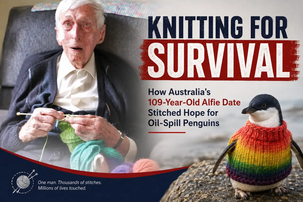 Meet the 109-Year-Old Man Who Spent His Final Years Knitting Tiny Sweaters to Save Baby Penguins