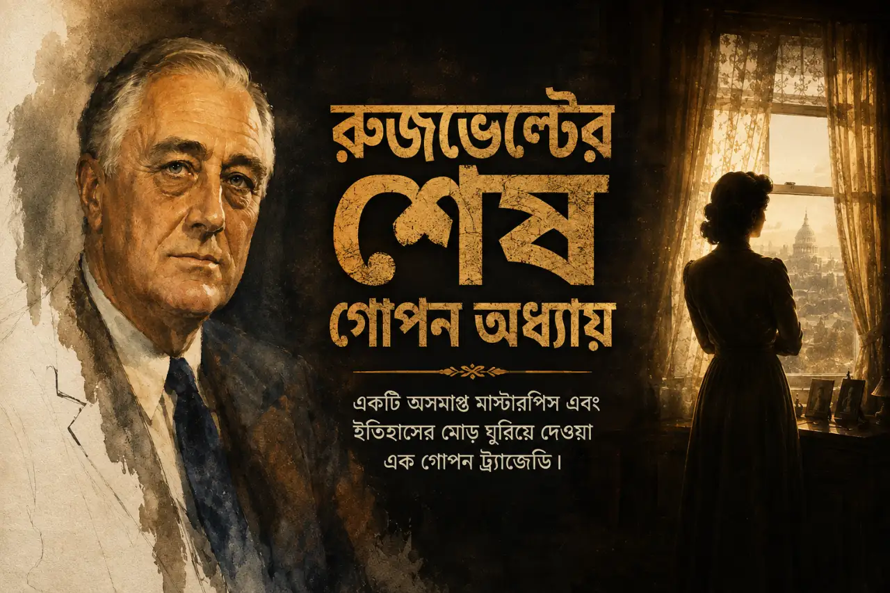মৃত্যুর মুখে রুজভেল্ট: শেষ মুহূর্তের অসমাপ্ত প্রতিকৃতি ও ইতিহাসের এক গোপন প্রেম!