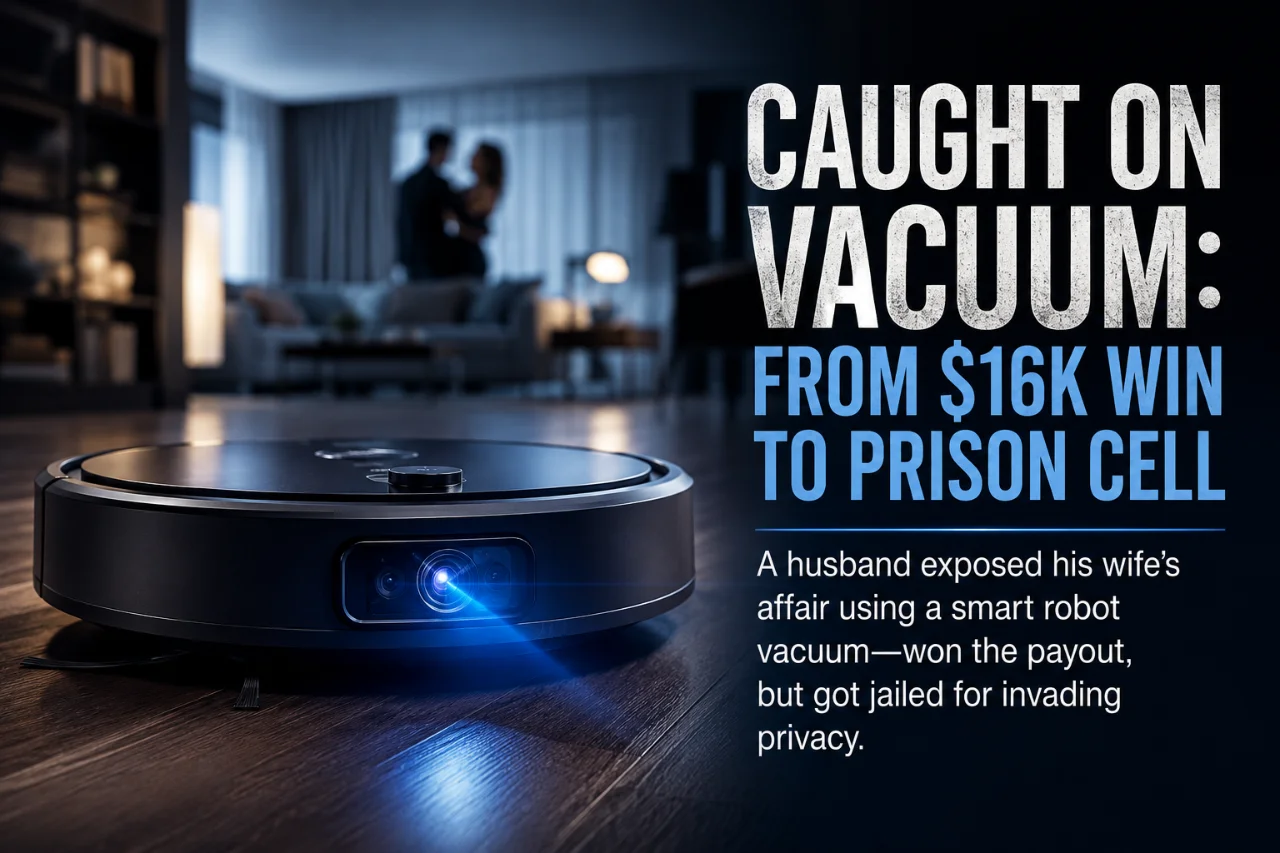 He Used a Robot Vacuum to Catch His Cheating Wife, Won the Lawsuit, and Then Ended Up in Prison