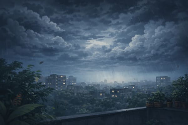 বৃষ্টির আগের আকাশ