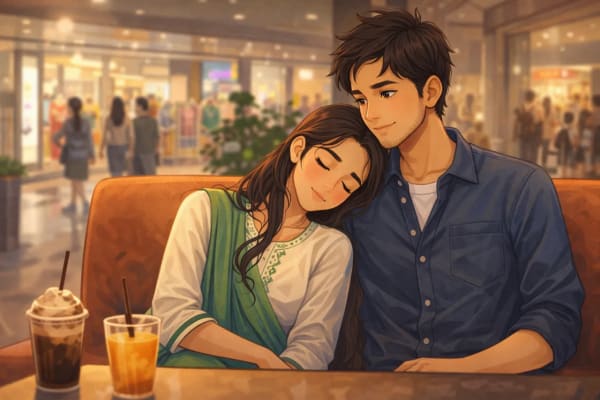 কাধে মাথা রেখে