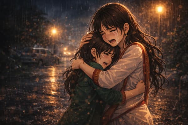 বোনকে পেয়ে জড়িয়ে ধরা, ফিরে দেখা গল্পের পর্ব ৯, লেখিকা নওরিন ইথিকা