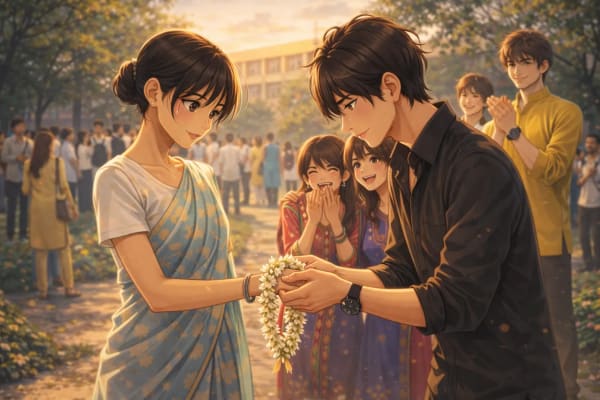 ভার্সটি ক্যাম্পাসে সোহার হাতে ওরহান এর মালা